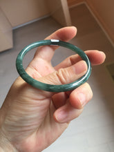 Load image into Gallery viewer, 58.4mm Certified Type A 100% Natural dark green/blue/gray/black Guatemala Jadeite bangle AZ169-3456