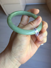 Load image into Gallery viewer, 57.6mm Certified Type A 100% Natural Oily Dark Green Gray Black(油青) Jadeite Jade Bangle PE104-7161