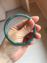 Load image into Gallery viewer, 58.4mm Certified Type A 100% Natural dark green/blue/gray/black Guatemala Jadeite bangle AZ169-3456