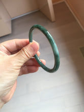 Load image into Gallery viewer, 58.4mm Certified Type A 100% Natural dark green/blue/gray/black Guatemala Jadeite bangle AZ169-3456
