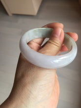 Load image into Gallery viewer, 54mm certified Type A 100% Natural light green white purple Jadeite Jade bangle Q131-3010