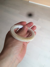 Load image into Gallery viewer, 52mm certificated Type A 100% Natural light green/white/beige/yellow Jadeite Jade bangle AX106-4212