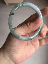 Load image into Gallery viewer, 51.8mm certified Type A 100% Natural icy watery light green/red oval Jadeite Jade bangle BQ9-3799