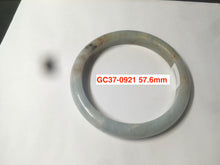 Load image into Gallery viewer, 57-58 mm certified Type A 100% Natural green/purple/gray/brown/black Jadeite Jade bangle GC37