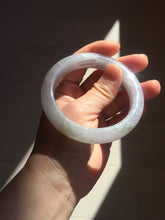 Load image into Gallery viewer, Shopify Only. 57mm Certified Type A 100% Natural icy watery green purple Jadeite Jade bangle BM85-8637