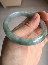 Load image into Gallery viewer, 51.8mm certified Type A 100% Natural icy watery light green/red oval Jadeite Jade bangle BQ9-3799