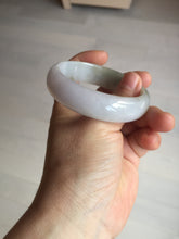 Load image into Gallery viewer, 54mm certified Type A 100% Natural light green white purple Jadeite Jade bangle Q131-3010