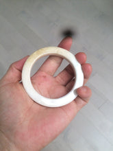 Load image into Gallery viewer, 52mm certificated Type A 100% Natural light green/white/beige/yellow Jadeite Jade bangle AX106-4212