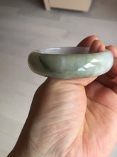 Load image into Gallery viewer, 54mm certified Type A 100% Natural light green white purple Jadeite Jade bangle Q131-3010