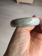 Load image into Gallery viewer, 54mm certified Type A 100% Natural light green white purple Jadeite Jade bangle Q131-3010