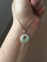 Load image into Gallery viewer, 16mm Type A 100% Natural light green yellow purple white Jadeite Safety Guardian Button Princess donuts pendant group AZ163