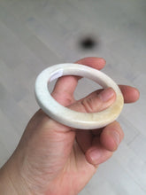 Load image into Gallery viewer, 52mm certificated Type A 100% Natural light green/white/beige/yellow Jadeite Jade bangle AX106-4212