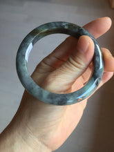 Load image into Gallery viewer, 54.5mm certified Type A 100% Natural dark green/black(青花)/red Jadeite Jade bangle PD119-6289