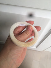 Load image into Gallery viewer, 52mm certificated Type A 100% Natural light green/white/beige/yellow Jadeite Jade bangle AX106-4212