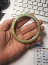 Load image into Gallery viewer, 57.7mm certified Type A 100% Natural light green/yellow/red/white Jadeite Jade bangle AZ195-2742