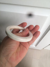 Load image into Gallery viewer, 52mm certificated Type A 100% Natural light green/white/beige/yellow Jadeite Jade bangle AX106-4212