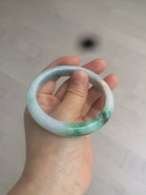 Load image into Gallery viewer, 57.5mm Certified Type A 100% Natural sunny green light purple jadeite jade bangle AX40-7717
