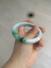Load image into Gallery viewer, 57.5mm Certified Type A 100% Natural sunny green light purple jadeite jade bangle AX40-7717