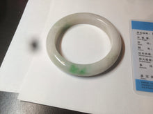 Load image into Gallery viewer, 59.8mm Certificated Type A 100% Natural white/sunny green/purple jadeite jade bangle AZ5-9139