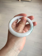 Load image into Gallery viewer, 56mm Certified Type A 100% Natural dark green/white//black Jadeite Jade bangle BK39-8357