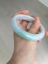 Load image into Gallery viewer, 56.5mm certified 100% natural type A white/light green white purple jadeite jade bangle AH100-0545