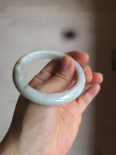 Load image into Gallery viewer, 52.3mm Certified type A 100% Natural green/white/very light purple/yellow Jadeite Jade bangle AZ77-1629