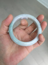 Load image into Gallery viewer, 56.5mm certified 100% natural type A white/light green white purple jadeite jade bangle AH100-0545