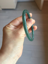 Load image into Gallery viewer, 57.5mm Type A 100% Natural dark green/blue/gray Guatemala slim round cut Jadeite bangle BH133-4320
