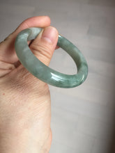 Load image into Gallery viewer, 50mm certified Type A 100% Natural icy watery light green red oval Jadeite Jade bangle BQ8-3804
