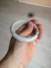 Load image into Gallery viewer, 52.3mm Certified type A 100% Natural green/white/very light purple/yellow Jadeite Jade bangle AZ77-1629