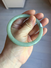 Load image into Gallery viewer, 58.8mm Certified Type A 100% Natural Oily Dark Green Gray Black(油青) round cut Jadeite Jade Bangle PE110-7137