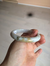Load image into Gallery viewer, 52.3mm Certified type A 100% Natural green/white/very light purple/yellow Jadeite Jade bangle AZ77-1629
