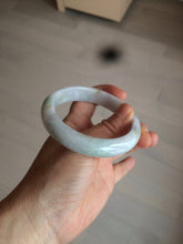 Load image into Gallery viewer, 57mm Certified Type A 100% Natural light yellow/purple/green(FU LU SHOU) Jadeite Jade bangle BK20-0756