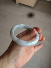 Load image into Gallery viewer, 57mm Certified Type A 100% Natural light yellow/purple/green(FU LU SHOU) Jadeite Jade bangle BK20-0756