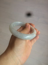 Load image into Gallery viewer, 54.6mm certified 100% natural type A white/purple/brown/gray jadeite jade bangle AX20-7723