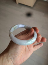 Load image into Gallery viewer, 57mm Certified Type A 100% Natural light yellow/purple/green(FU LU SHOU) Jadeite Jade bangle BK20-0756