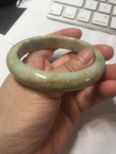 Load image into Gallery viewer, 56.5mm certified Type A 100% Natural light green/yellow/red/white Jadeite Jade bangle AZ196-2756