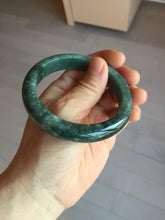 Load image into Gallery viewer, 57.6mm Certified type A 100% Natural oily dark green (老油青)Jadeite bangle PA226-9010
