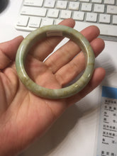Load image into Gallery viewer, 56.5mm certified Type A 100% Natural light green/yellow/red/white Jadeite Jade bangle AZ196-2756