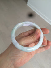 Load image into Gallery viewer, 57mm Certified Type A 100% Natural light yellow/purple/green(FU LU SHOU) Jadeite Jade bangle BK20-0756