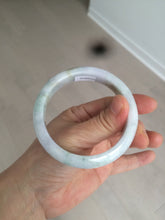 Load image into Gallery viewer, 57mm Certified Type A 100% Natural light yellow/purple/green(FU LU SHOU) Jadeite Jade bangle BK20-0756
