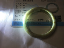 Load image into Gallery viewer, 56.5mm certified Type A 100% Natural light green/yellow/red/white Jadeite Jade bangle AZ196-2756