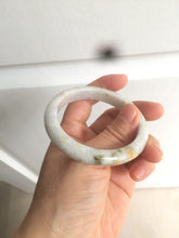 Load image into Gallery viewer, 52.3mm Certified type A 100% Natural green/white/very light purple/yellow Jadeite Jade bangle AZ77-1629