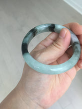 Load image into Gallery viewer, 53mm certified 100% natural Type A icy watery dark green brown jadeite jade bangle AH102-4492