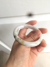 Load image into Gallery viewer, 52.3mm Certified type A 100% Natural green/white/very light purple/yellow Jadeite Jade bangle AZ77-1629