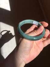 Load image into Gallery viewer, 57.8mm Certified Type A 100% Natural deep sea green/blue/gray/black Guatemala Jadeite bangle GL33-2-5738