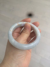 Load image into Gallery viewer, 54.6mm certified 100% natural type A white/purple/brown/gray jadeite jade bangle AX20-7723