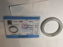 Load image into Gallery viewer, 54.5mm certified 100% natural Type A light green white yellow purple(FU LU SHOU) round cut jadeite jade bangle AA125-4900
