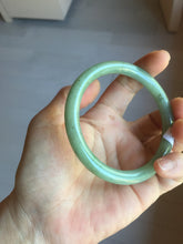 Load image into Gallery viewer, 58.8mm Certified Type A 100% Natural Oily Dark Green Gray Black(油青) round cut Jadeite Jade Bangle PE108-7124