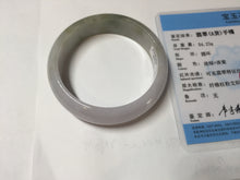 Load image into Gallery viewer, 54mm certified Type A 100% Natural light green white purple Jadeite Jade bangle Q131-3010